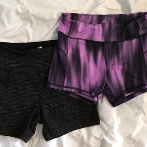 Athletic spandex shorts bundle